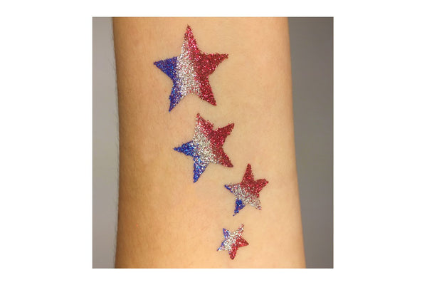 GR-64 Cascading Stars - Glimmer Body Art